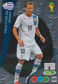 Diego Forlan Uruguay Panini 2014 World Cup Expert #386